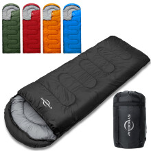 Synderay Sacos de Dormir para Adultos Clima Frνo y Cαlido - Saco de Dormir para Acampar con Mochila para Niρos de 10 a 12 Niρas - Ligero y Compac