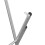 VidaXL vidaXL Folding Bar Table Legs Silver Galvanised Steel Folding Bistro Table Leg 4