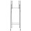 VidaXL vidaXL Folding Bar Table Legs Silver Galvanised Steel Folding Bistro Table Leg 2