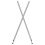 VidaXL vidaXL Folding Bar Table Legs Silver Galvanised Steel Folding Bistro Table Leg 1