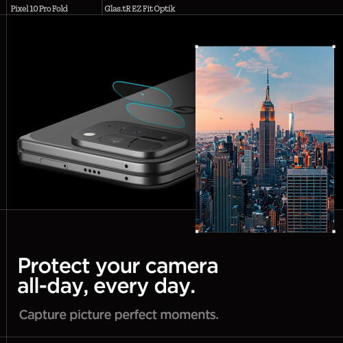 Spigen Spigen Camera Lens Screen Protector [Glas.tR EZ Fit Optik] Designed for Pixel 10 Pro Fold [Case Friendly] - 2 Pack 2