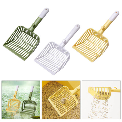 Plastic Cats Litters Scoops,Litters Scooper Sifter Kitten-Green 2