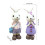 Resin Rabbit Decorations Easter Bunny Figurines Spring Home Decor Tabletop Easter Statues Gifts For Easter, 2PCS 3