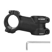OSAGIE Cykelstang MTB-stamme i aluminiumslegering Mountainbikespindel til 28,6 mm (1-1/8"""") styr p? cykelcykelcykel MTB BMX-cykling (sort 17 31,8
