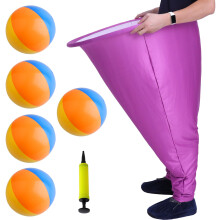 WAMEIJU Omabroek Tuinspel Oversized omabroek Buitenspellen Gigantische rekbare broek Leuke werpspellen Rekwisieten voor buitenfeesten Groepsbijeenkom