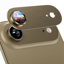 Uyiton kompatibel med iPhone Air Camera Lens Protector - [Ikke let at bryde][St?rk Adsorption][Case-venlig] Metal h?rdet glas Bagkamera Sk?rm Cov