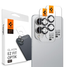 Spigen Kameraobjektiv-Displayschutzfolie [GlasTR EZ Fit Optik Pro] Entwickelt für das Galaxy S25 Edge [Hüllenfreundlich] – 2er-Pack