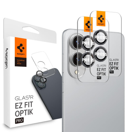 Spigen Spigen Camera Lens Screen Protector [GlasTR EZ Fit Optik Pro] Designet til Galaxy S25 Edge [Case Friendly] - 2 stk.