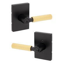 Kwikset Mirada Reeded bejrati ajt foganty zrral s kulccsal Biztonsgos kulcsos megfordthat kar klso ajtzr bejrati ajthoz matt fekete szat