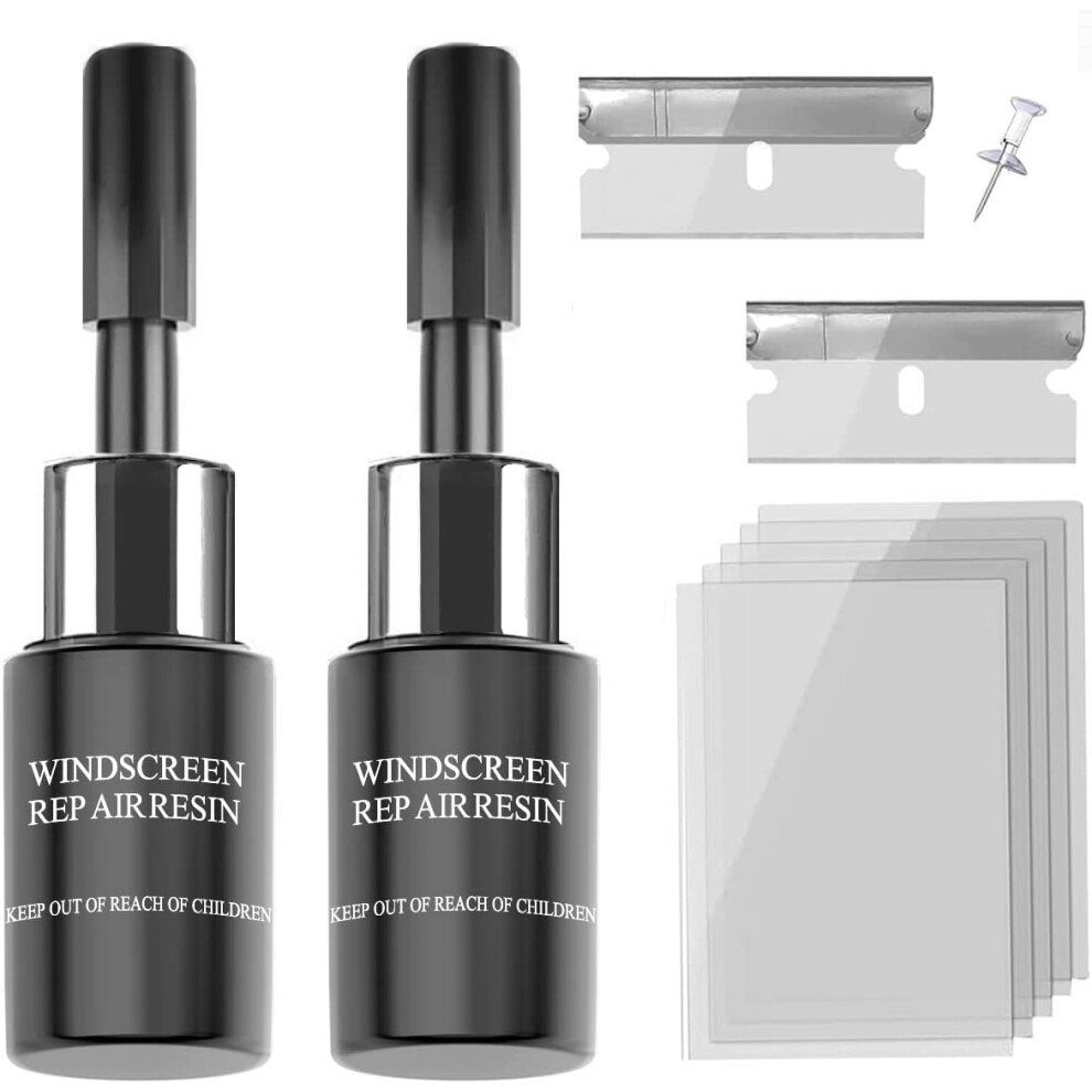 Windshield Repair Kit - Nano Glass Repair Fluid For Chips & Cracks | Quick Fix Works On For Chips And Cracks Cracks Gone Glass Repair Kit Automotiv 769183880198