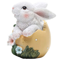 Full Of Easter Element Resin Figurine Decor Easter Bunny Decorations Spring Home Decor Premium Material Cute Rabbit Figurine Multicolor Wide Applicati