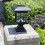 (White Light) Solar Powered LED Garden Yard Pillar Lamp Outdoor Decorative Auto On/Off Light 5