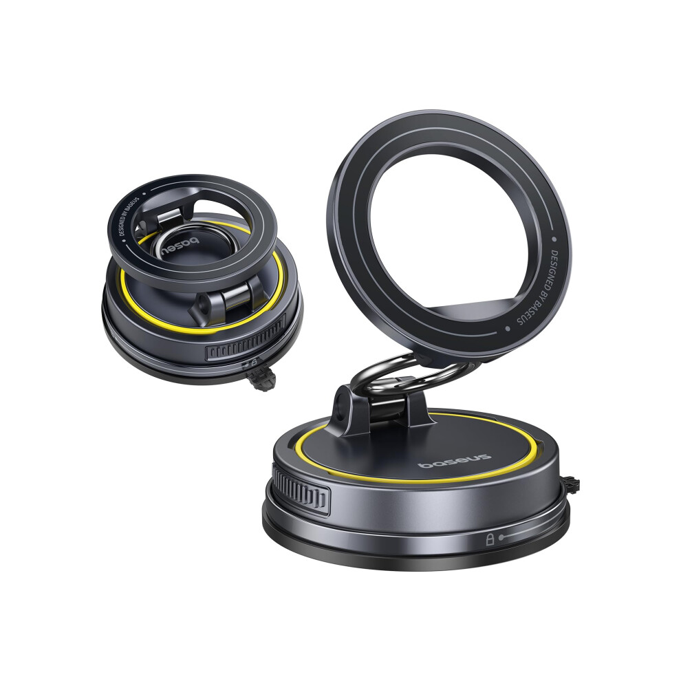 Photos - Holder / Car Charger BASEUS for Magsafe Car Mount Vacuum 119LBS Magnetic Suction Cup Phone Holder for Car 720 Adjustable Foldable Cell Phone Hold 