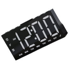 Multifunctional Alarm Clock With Time Week LED-Black Monochrome