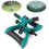 Aspersor para jardim com rotação automática de 360 graus e design de três braços, fácil de usar e manter. 1