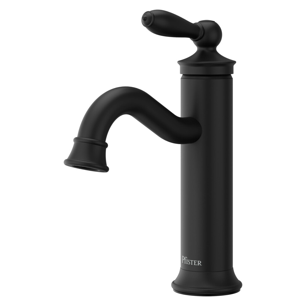 Pfister Courant Bathroom Sink Faucet Single Control 1-Handle Single Hole Nsf Certified Matte Black Finish Lf042cobb 038877657065