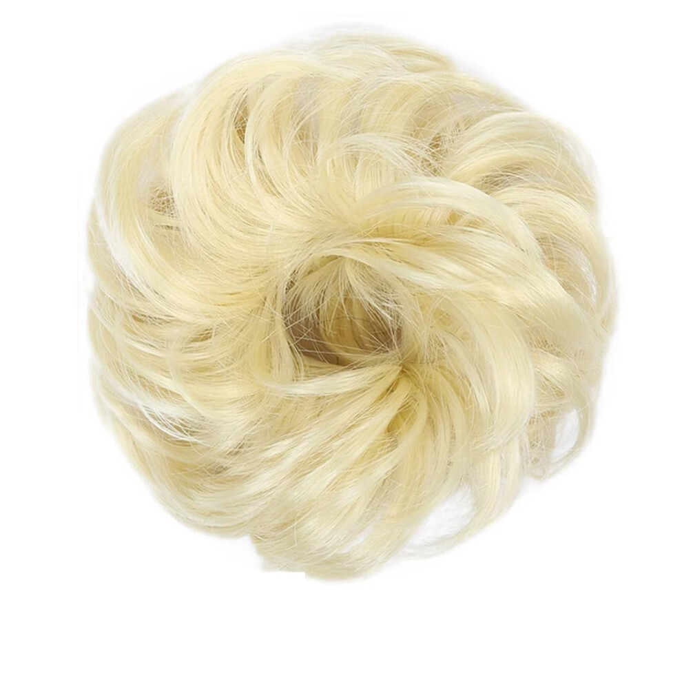 Unisex Synthetic Elastic Band Scrunchies Messy Bun Updo Hairpieces Extensions For Women 1 Pc