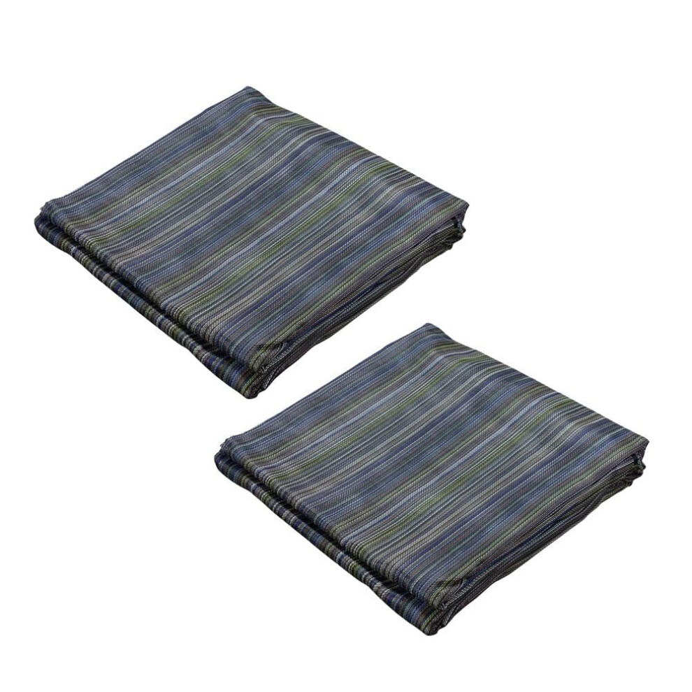Mytee Products (2 Pack) 8'X10' 50% Shade Multi Color Mesh Tarp For Outdoor W/Grommets - 10 Oz Heavy Duty Pvc Coated Mesh Tarps For Dump Truck Rollof 840223685635