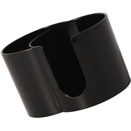 Moisture Proof Plastic Cosmetic Organiser Jar for QTips-Black