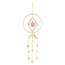 Attrape-soleil et lune, carillon éolien en cristal Arbre de Vie Chakra, décoration intérieure et extérieure, décoration spirituelle, boule