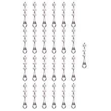 Elegant Decoration, Wedding Decorations, 25Pcs Clear Crystal Teardrop For Chandeliers Lamps, K9 Crystal Glass Chandelier Prism Pendants, Light Refract