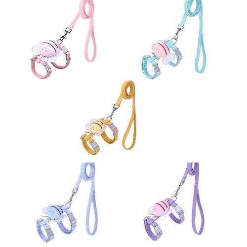 Easy Wear Meshes Cats Harnesses Quickly Release-mint green S 2