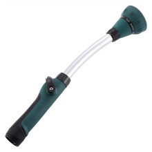 Havesprøjtestang, justerbar vandingsstang med 8 sprøjteindstillinger, ergonomisk design med tommelfingerkontrol, skridsikkert greb og rustfri