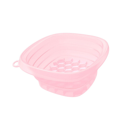 Quick Cooling Foldable Face Ice Bath Bowl with-Pink color
