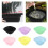 Quick Cooling Foldable Face Ice Bath Bowl with-Pink color 3