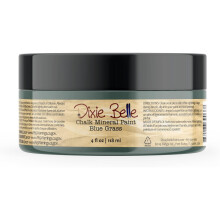 Dixie Belle Paint Company Chalk Finish Furniture Paint - Blue Grass (4 uncje) - Matte Chic Chalk Mineralna farba do mebli DIY