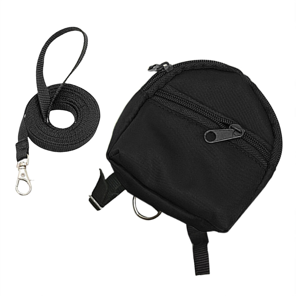 Black Regulable Rabbits Harnesses Suit Safe Harnesses Leashes