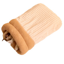 Winter Warm Cats Sleep Bag Large Pet Bed Cave for-White M