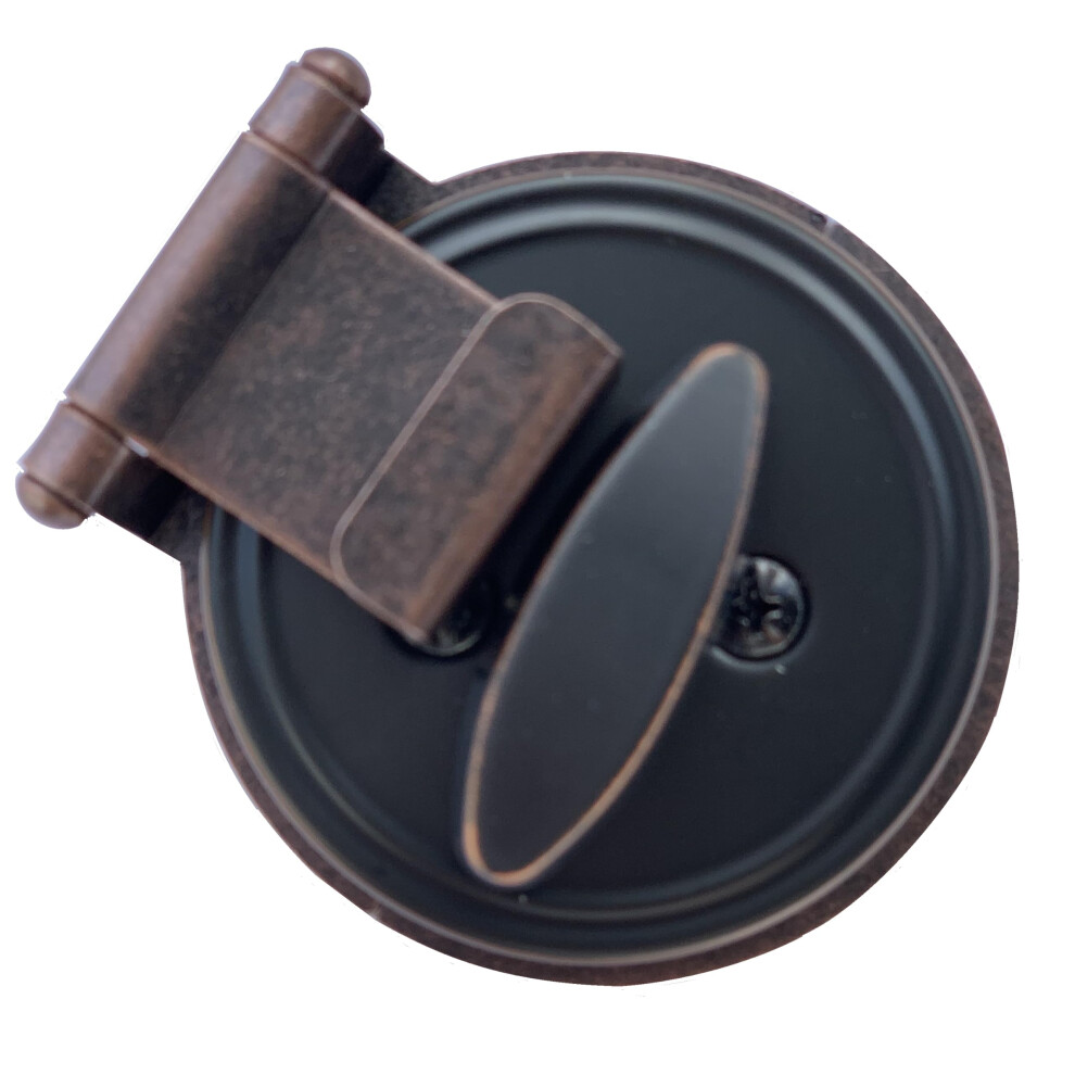Deadbolt Secure Prevent Lock Bumping Prevent Lock Picking For In-Swinging And Out-Swinging Doors Install In Minutes No Drilling (Bronze) 892336000515