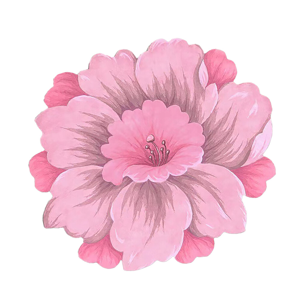 Stylish Flower Shape Rug NonFade Mat for Reading-flower 01
