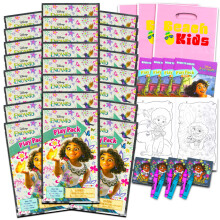 Disney Encanto Mini Party Favors Set para niρos  Paquete con 24 mini libros de actividades Mirabel con pegatinas para colorear (suministros para