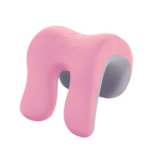 Travel Friendly Memory Foam Pillow for Neck-Pink and gray