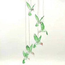 (Hummingbird) Solar Powered LED Butterfly Wind Chime Color-Changing Light Yard Garden Decoration