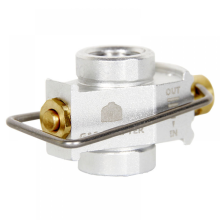 Camping Gas Saver Plus Gaskonverter Schalthebel Nachfüllbehälter, Silber