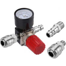 Luftdruckregler Dreiwegeventil 175 psi 12 bar 1/4 Zoll Luftdruckregler für Kompressor (neues 3-Wege-Ventil)
