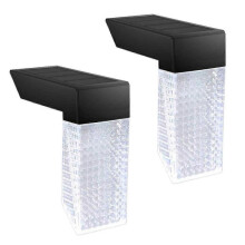 (style2956) 2pcs solar lamp outdoor waterproof induction staircase step lamp outdoor garden decoration courtyard wall lamp