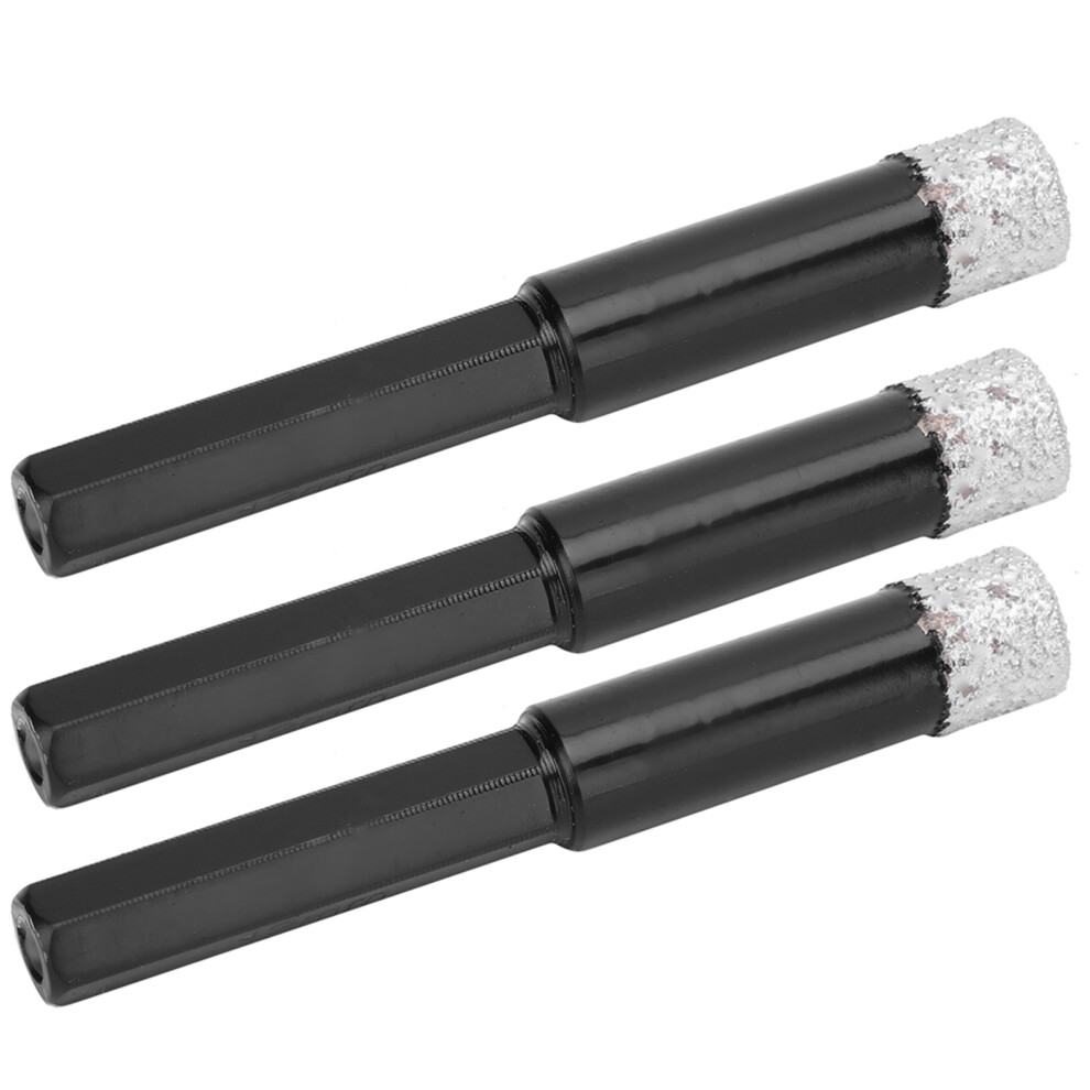 Brazed Dry Tile Drill Bit 12Mm Diamond Cutter For Marble & Ceramic Black 6951363971763