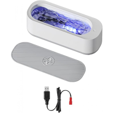 (Wiederaufladbar mit violettem Licht) Multifunktionales Ultraschallreinigungsgerät für Schmuck, Brillen und Linsen