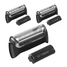 3-teiliges Set aus Scherfolie und Klinge, kompatibel mit Braun 20S, 10B, 20B und 1000er Serie Scherköpfen.