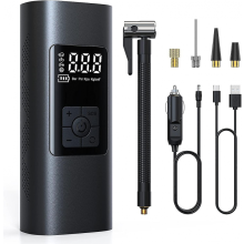 Trådløs dekkpumpe, trådløs, oppladbar, 6000 mAh batteri, dekkpumpe, 150 Psi bilpumpe, elektrisk sykkelpumpe, håndholdt mini-luftpumpe,