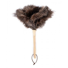 (27cm) Fjäderdammvippa Strutsfjäder Strutsfjäder Naturfärgad