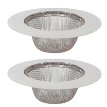 2-teiliges Spülbecken-Siebset, Edelstahl-Spülbecken-Sieb, Edelstahl-Abflusssieb, Küchenspülen-Sieb