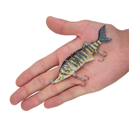 11cm Kunststoff-Sinkwobbler Angelköder, Leuchtende Farben, Robuste Haken 2