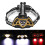 LED Headlamp Flashlight Rechargeable USB C with Motion Sensor Red Light Burst Flash Mode Waterproof Comfortable Adjustable Strap Hands Free Headlight 3