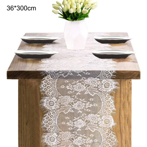 Exquisite Design Lace Table Runner Elegant Decoration Multi Function Imported Chic Romantic Table Runner For Wedding Party Receptions And Home Use 1