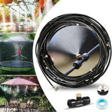 Brumisateurs d'extérieur pour terrasse avec performance de refroidissement améliorée, alternative rechargeable à la corde de brumisation
